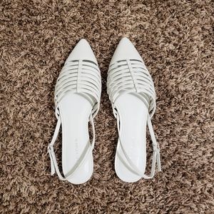 Marc Fisher Leather Slingback Flats | Size 7.5